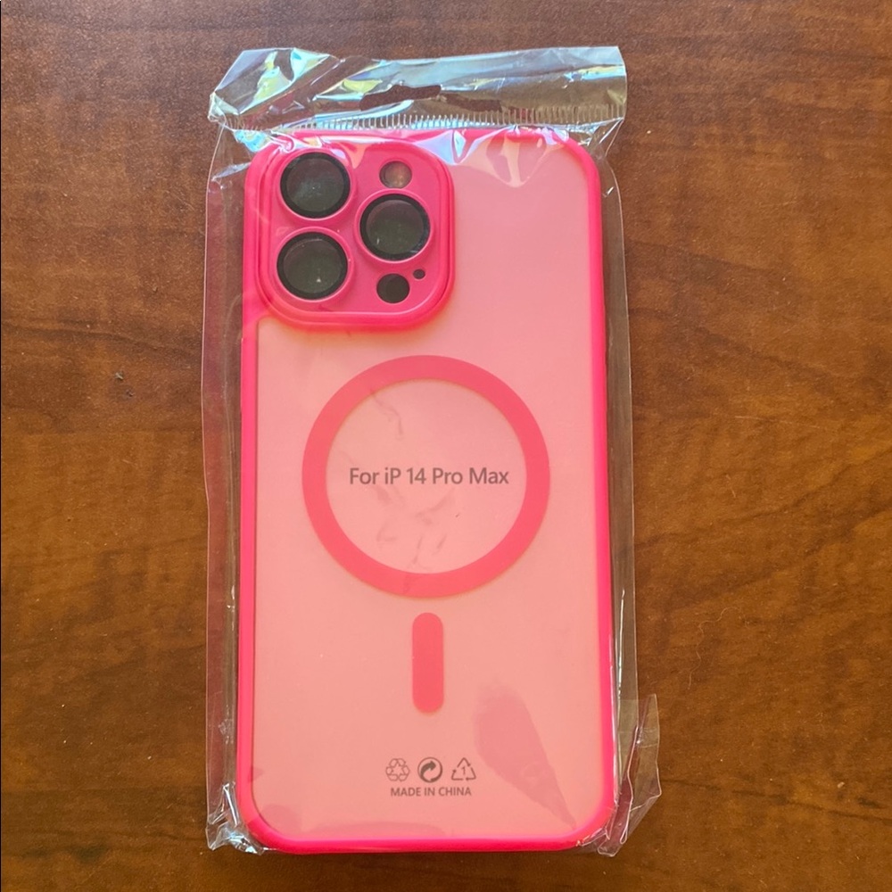 Hot Pink iPhone 14 Pro Max Phone Case